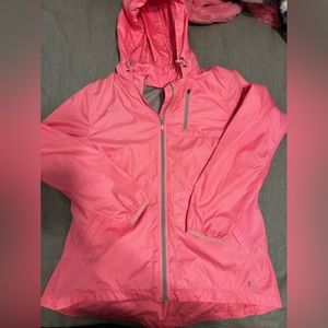 Hot pink wind breaker